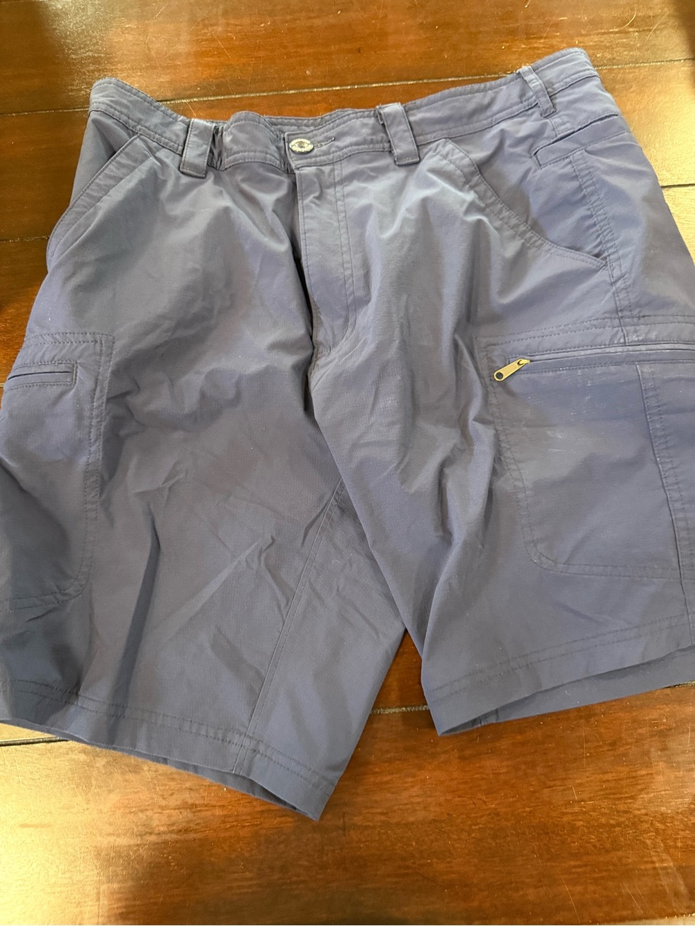 Weekenders Navy Cargo Shorts with Zipper Pocket